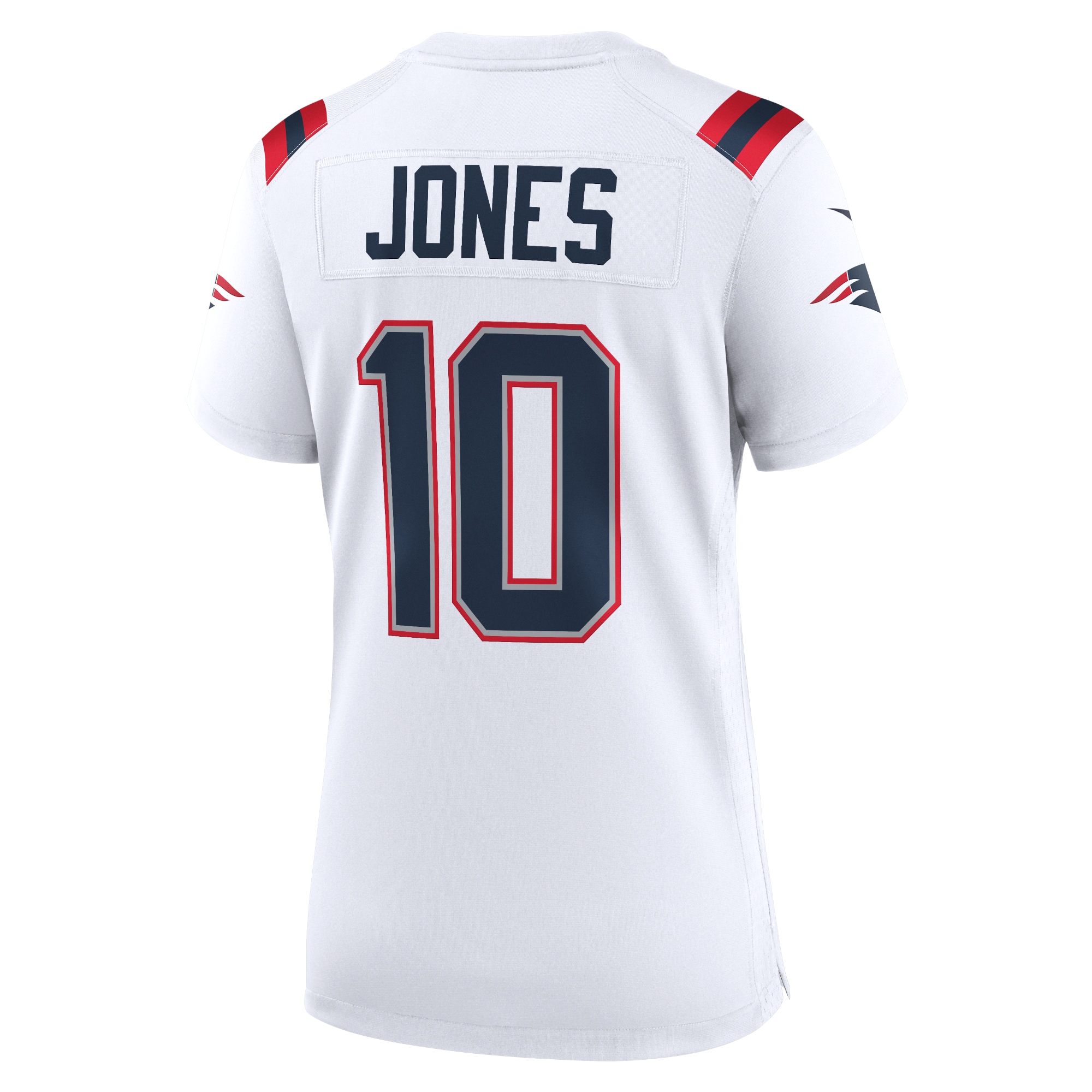 New England Patriots Mac Jones White Game NFL Jersey Women's
