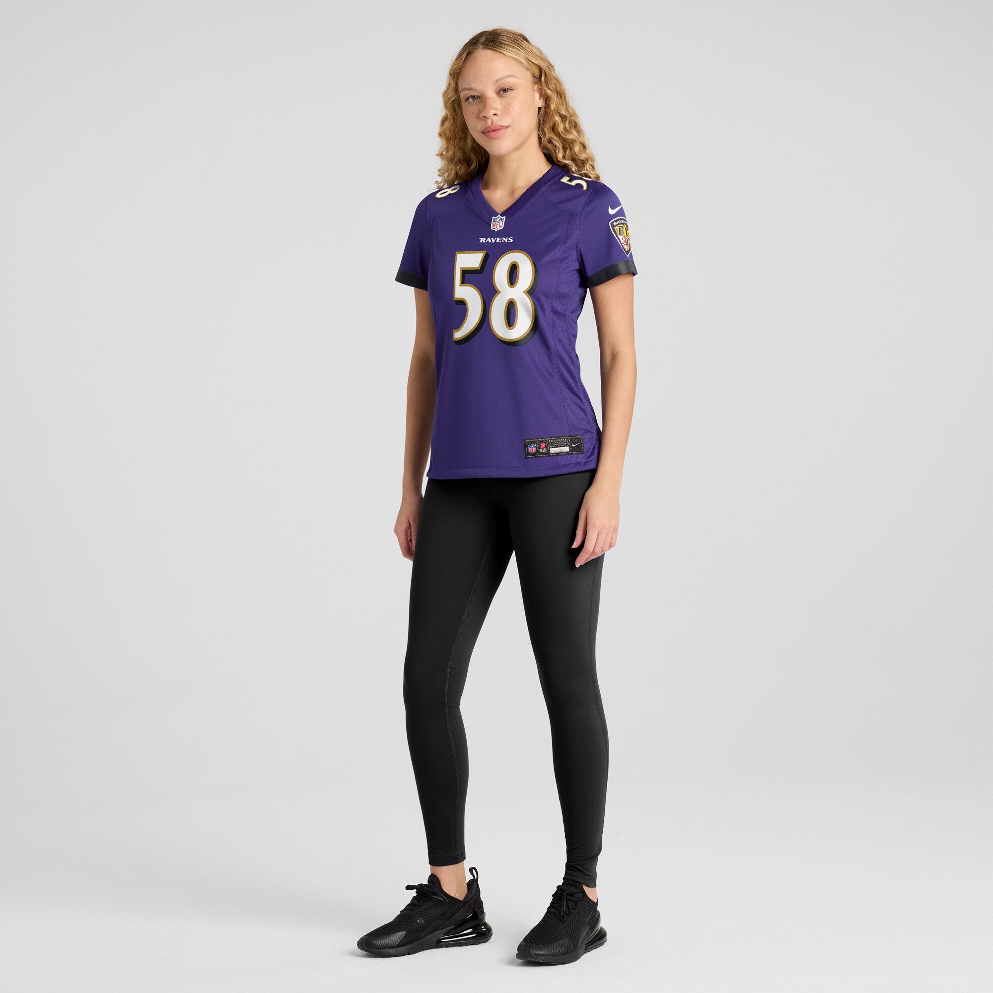 Baltimore Ravens Michael Pierce Purple Player Game NFL Jersey Women's