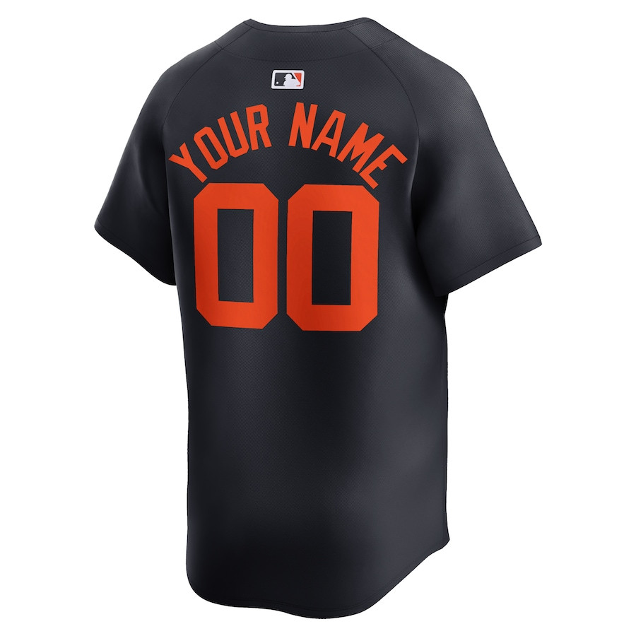 Detroit Tigers Alternate Limited Custom Navy MLB Jersey Men's
