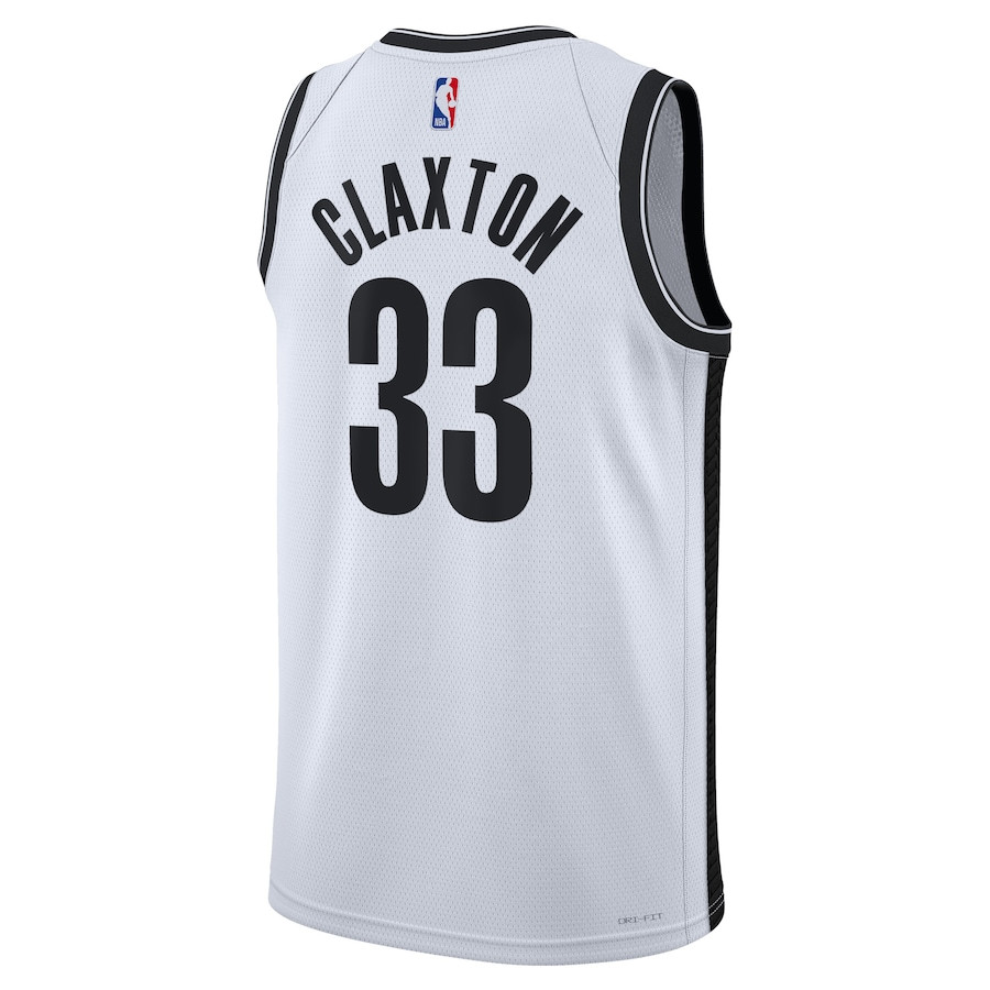 Nic Claxton 33 Brooklyn Nets Unisex Swingman Association Editio White NBA Jersey Unisex