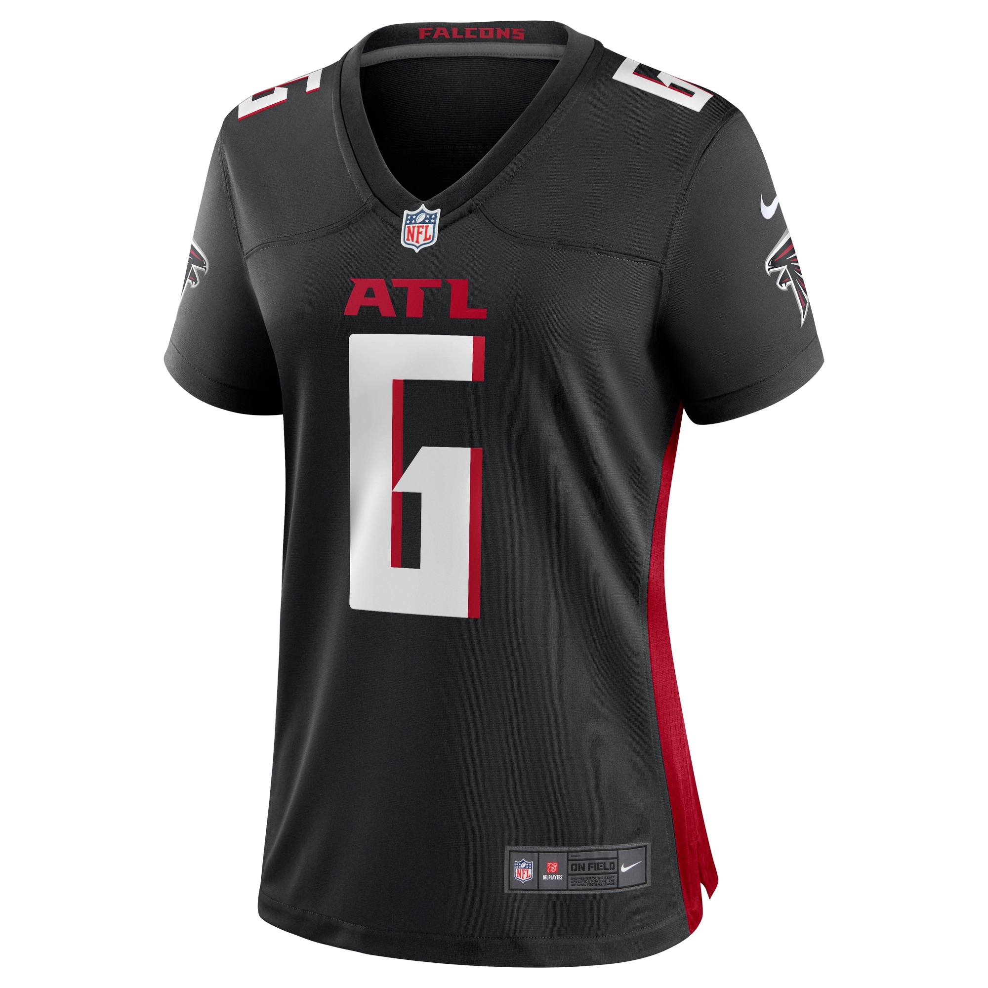 Atlanta Falcons Younghoe Koo Black Team Game NFL Jersey Women's