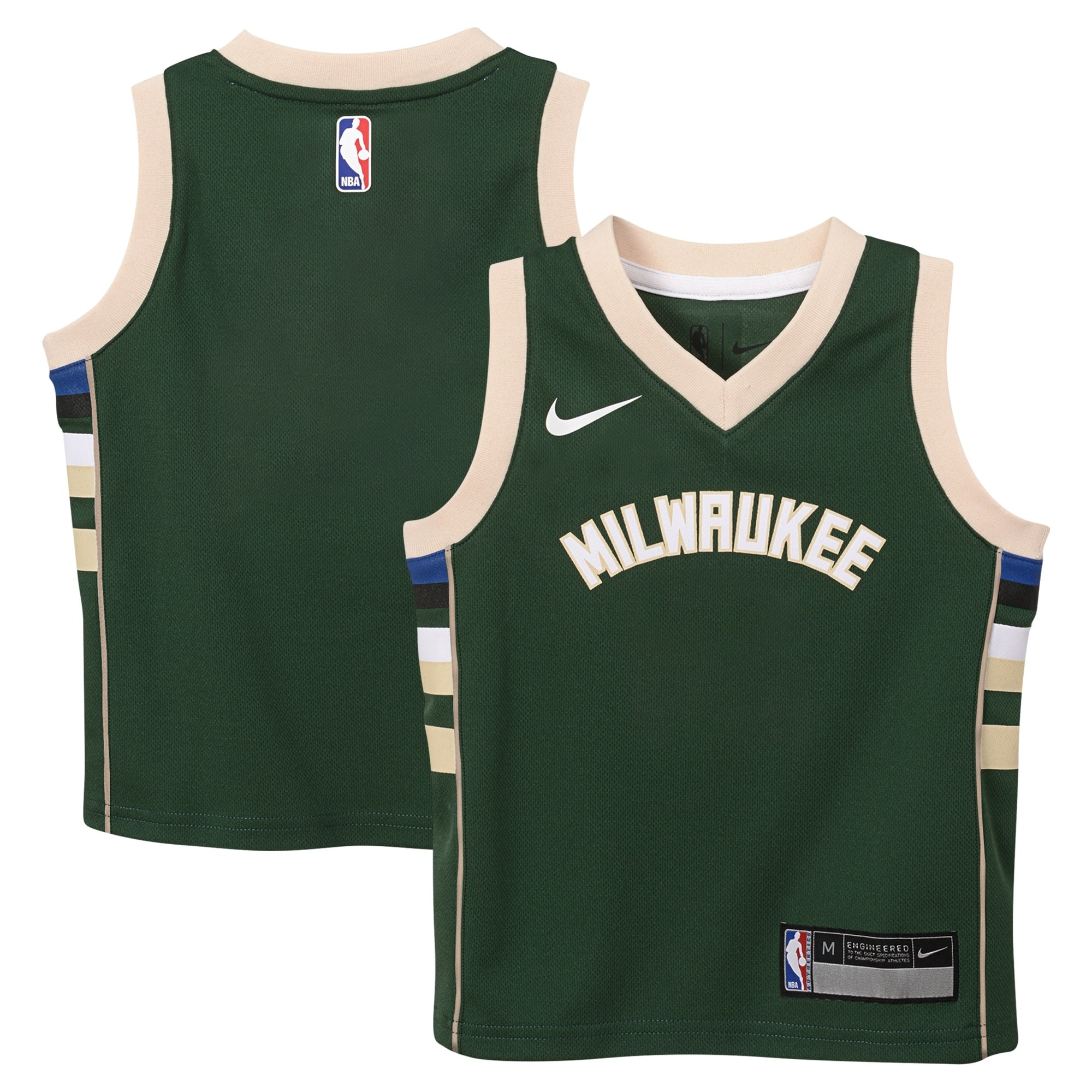 Milwaukee Bucks Icon Custom Kids NBA Jersey Youth