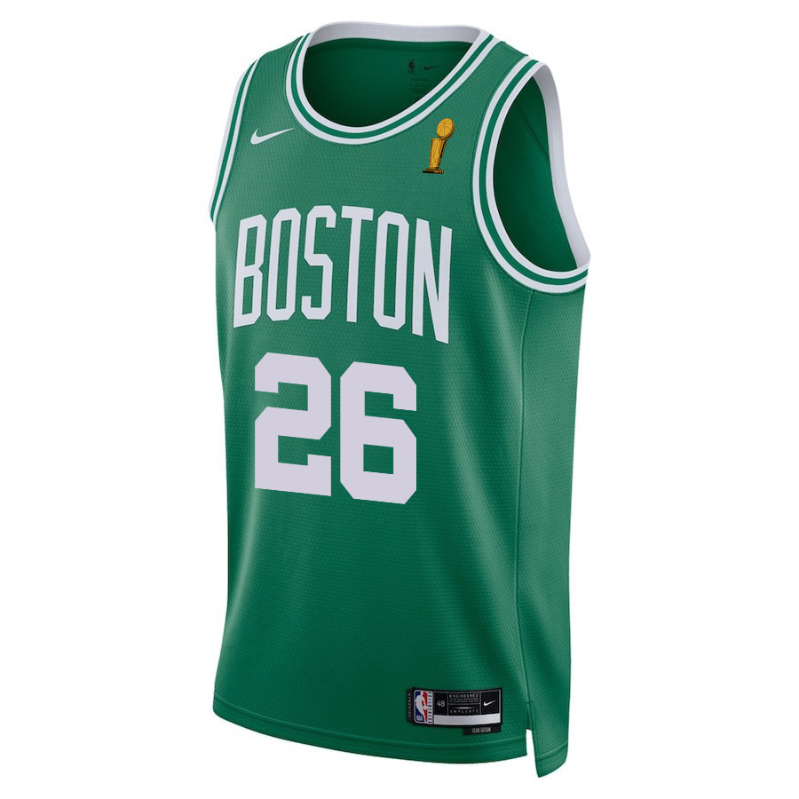 Xavier Tillman 26 Boston Celtics 2024 FINALS CHAMPIONS Icon Edition Kelly Green NBA Jersey Men's