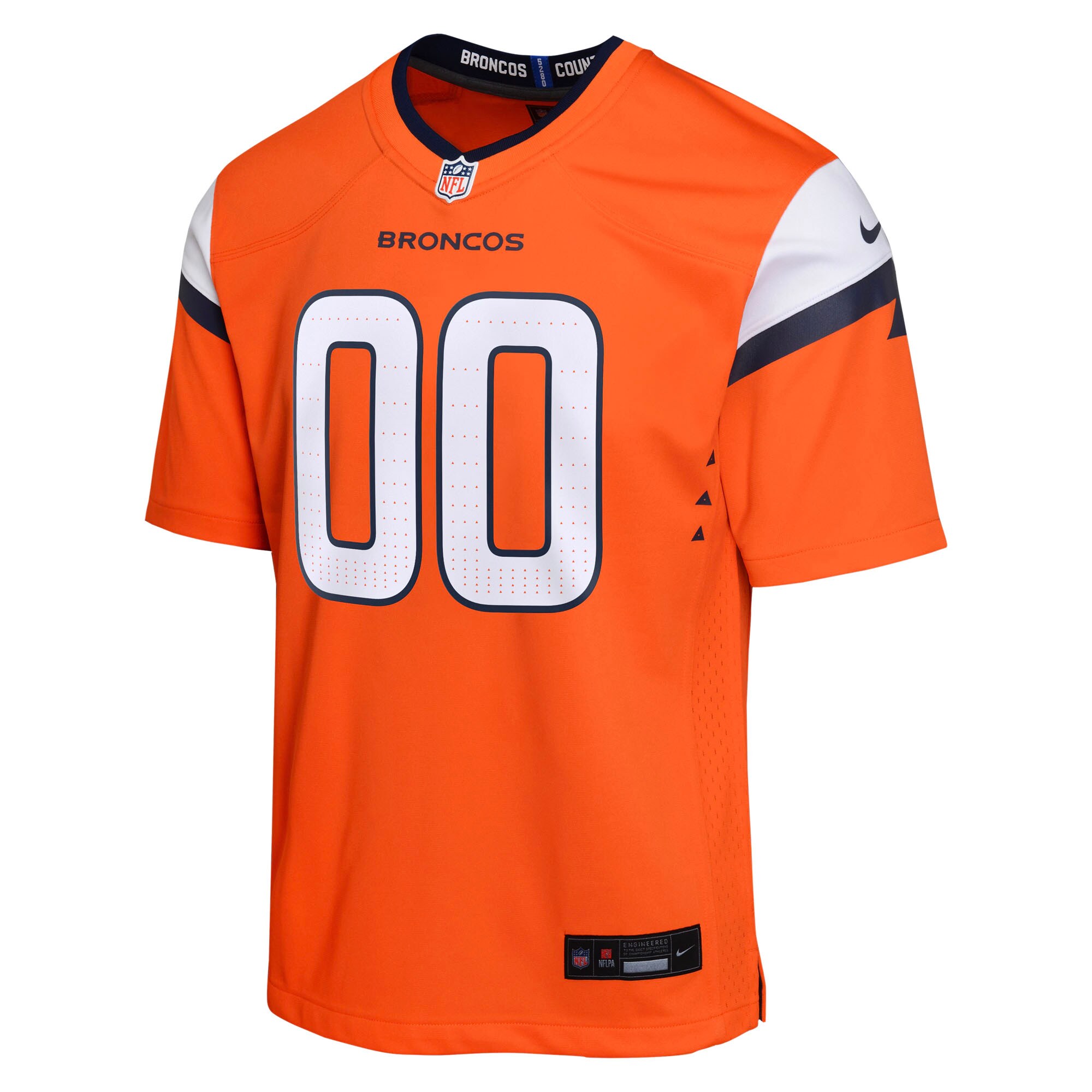 Denver Broncos Orange Custom Game NFL Jersey Youth