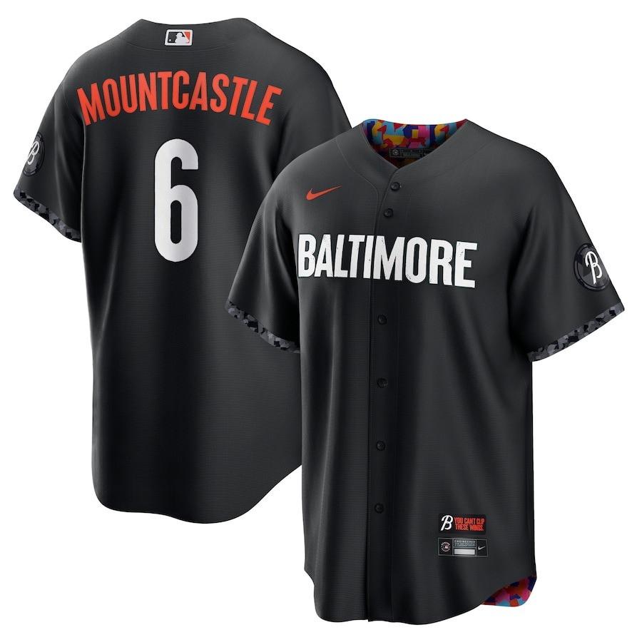 Ryan Mountcastle 6 Baltimore Orioles 2023 City Connect Black MLB Jersey Men's