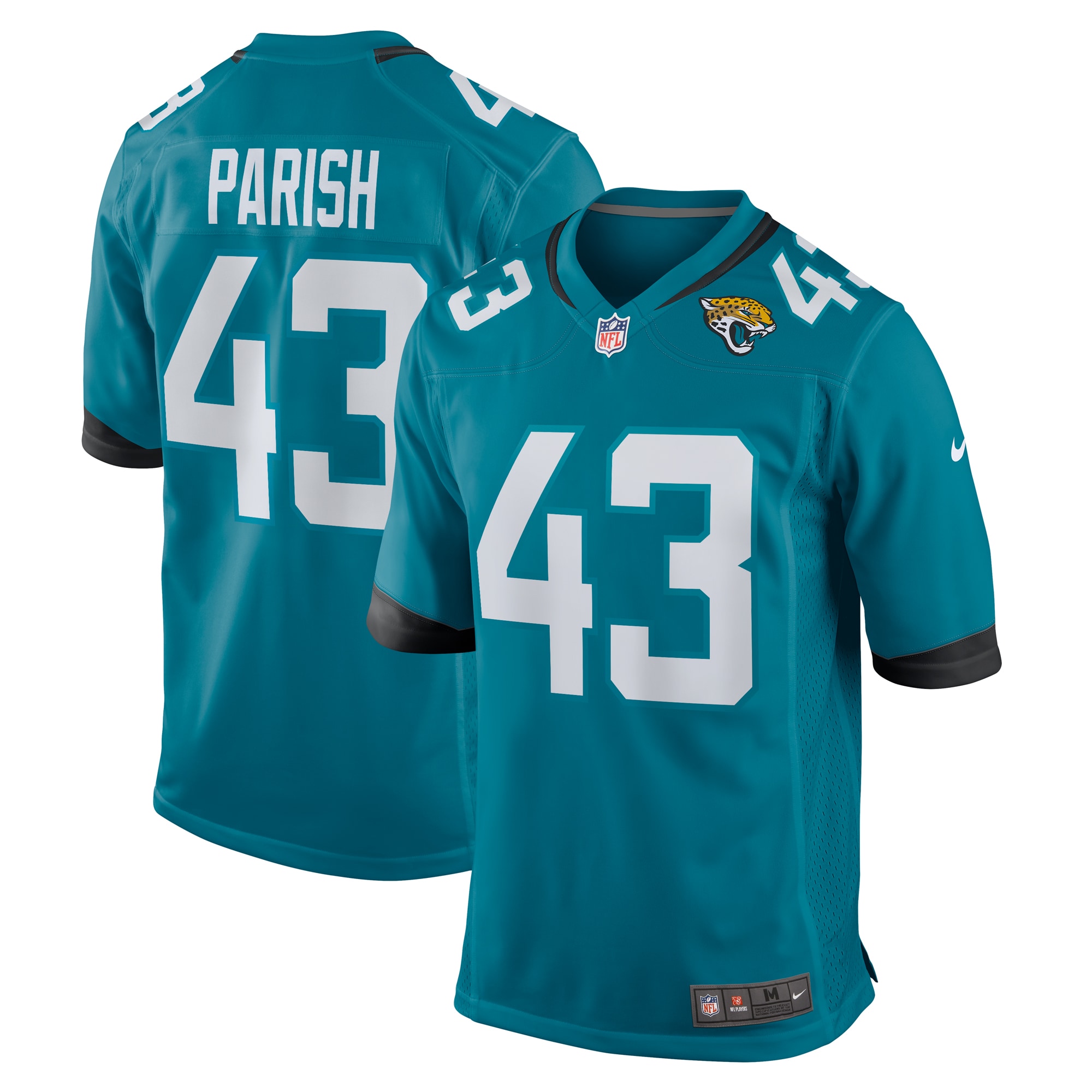 Jacksonville Jaguars Derek Parish Teal Game NFL Jersey Men's