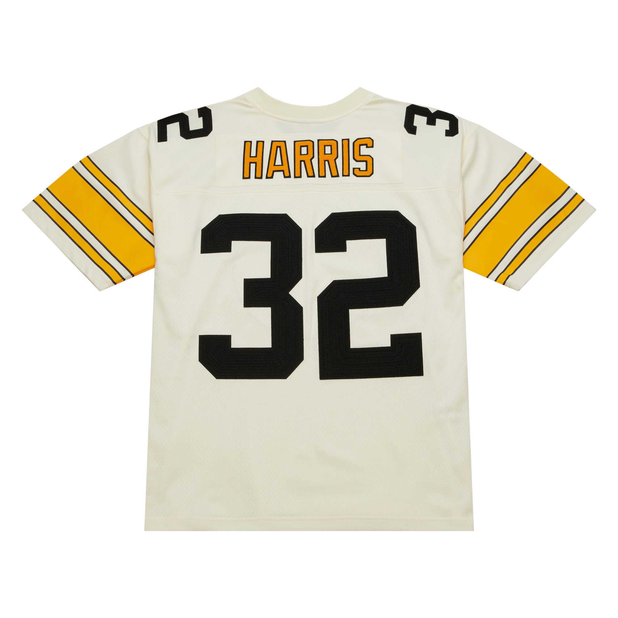 Pittsburgh Steelers Franco Harris Mitchell Ness Cream Chainstitch Legacy NFL Jersey Men's