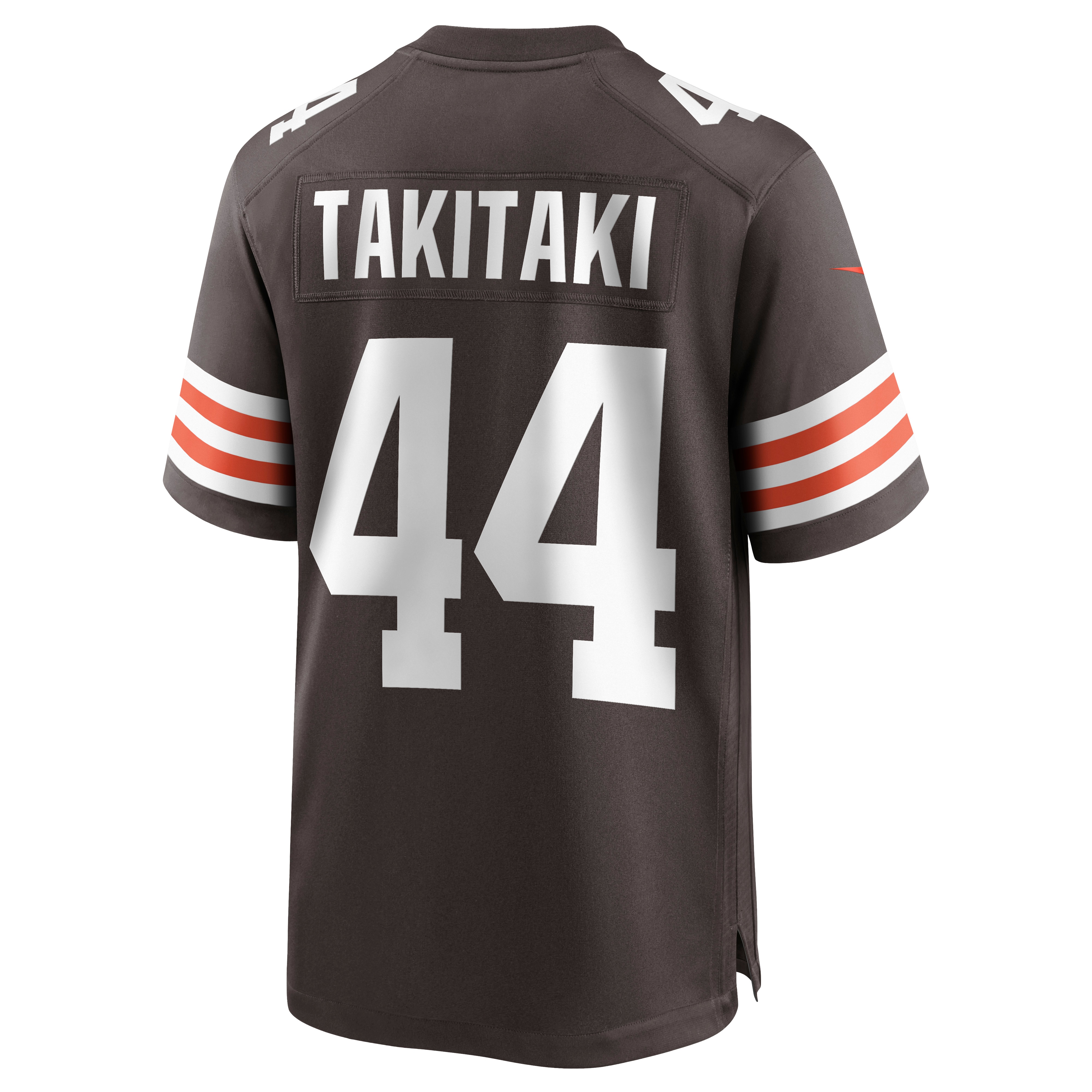 Cleveland Browns Sione Takitaki Brown Game NFL Jersey Men's