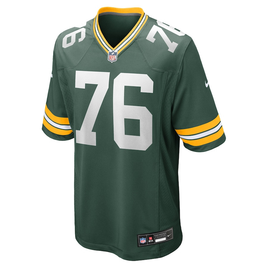 Kadeem Telfort 76 Green Bay Packers Game Green NFL Jersey Men's