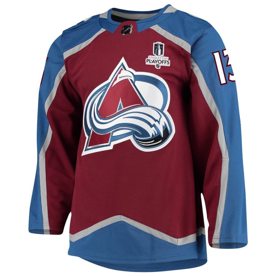 Valeri Nichushkin 13 Colorado Avalanche 2024 Playoffs Patch Home Men NHL Jersey Men's