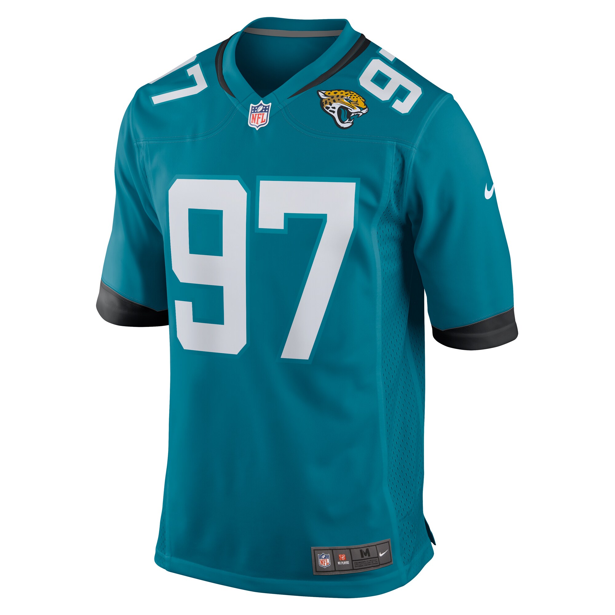 Jacksonville Jaguars Tommy Togiai Teal Team Game NFL Jersey Men's