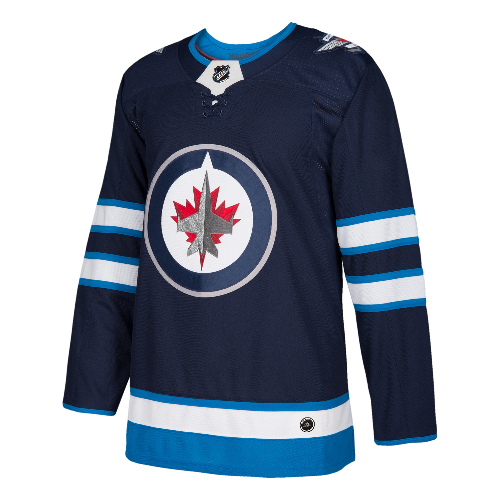 Winnipeg Jets Navy Home Blank NHL Jersey Men's