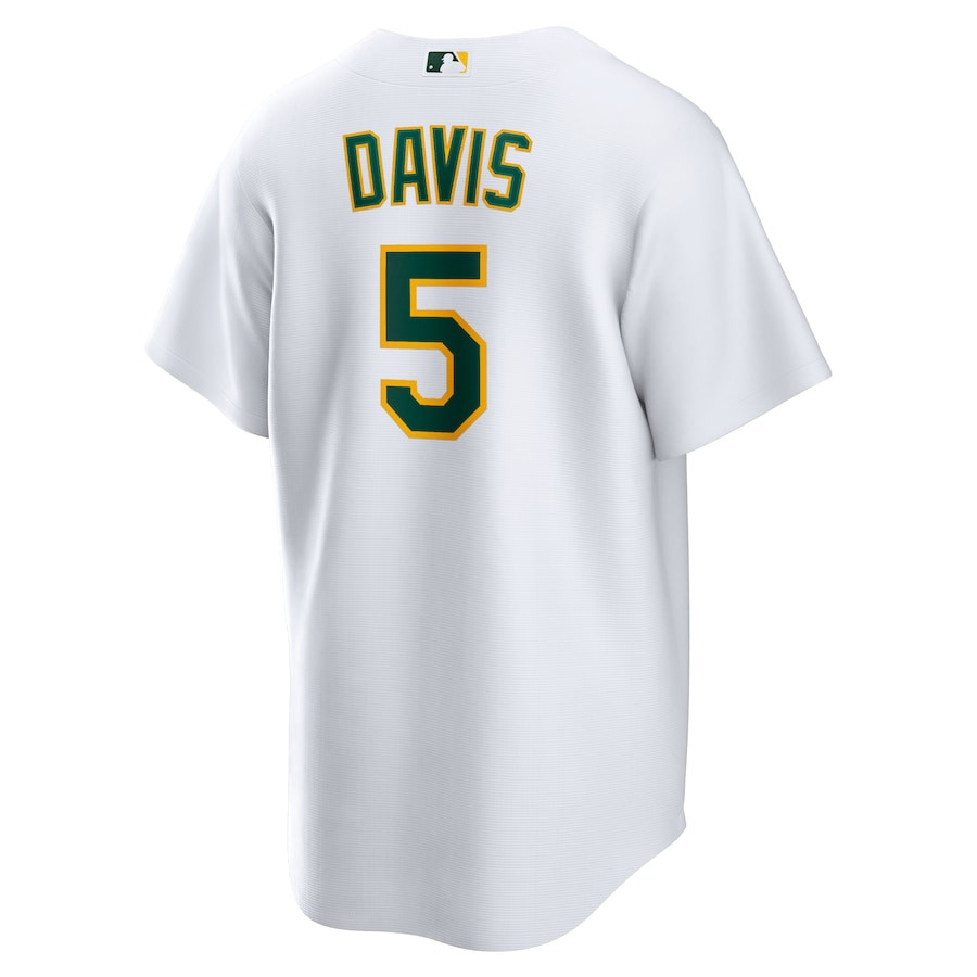JD Davis 5 Oakland Athletics Home White MLB Jersey Men's