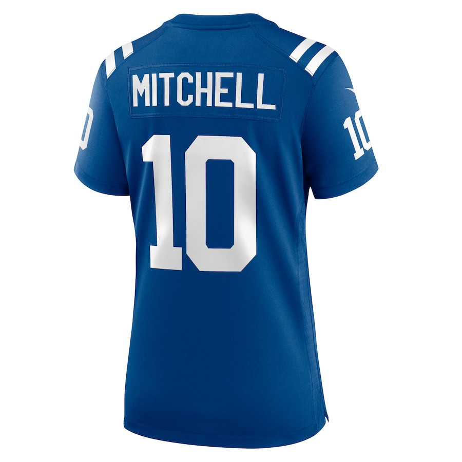 Adonai Mitchell 10 Indianapolis Colts Game Royal NFL Jersey Women's