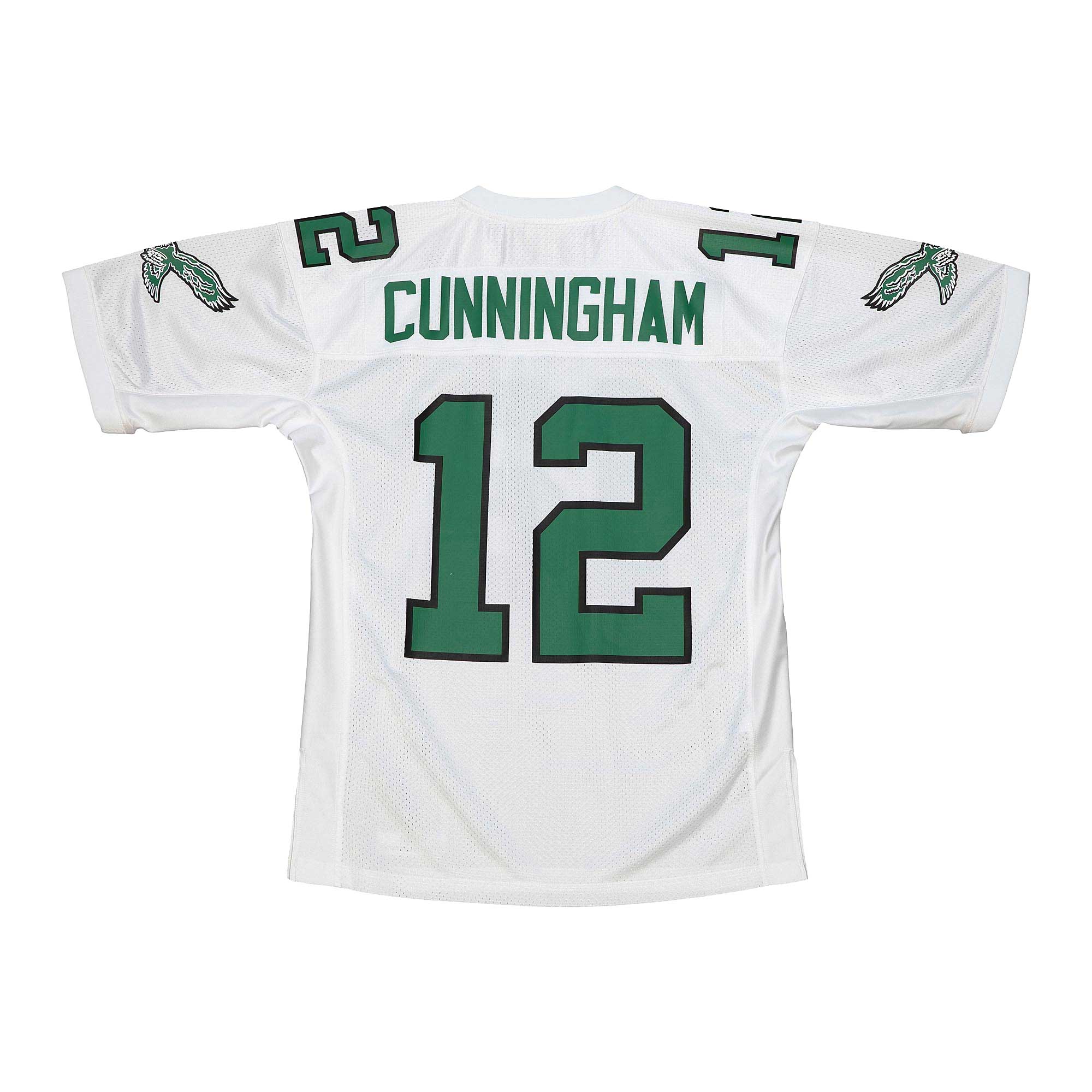 Philadelphia Eagles 1992 Randall Cunningham Mitchell Ness White Throwback Retired Player NFL Jersey Men's