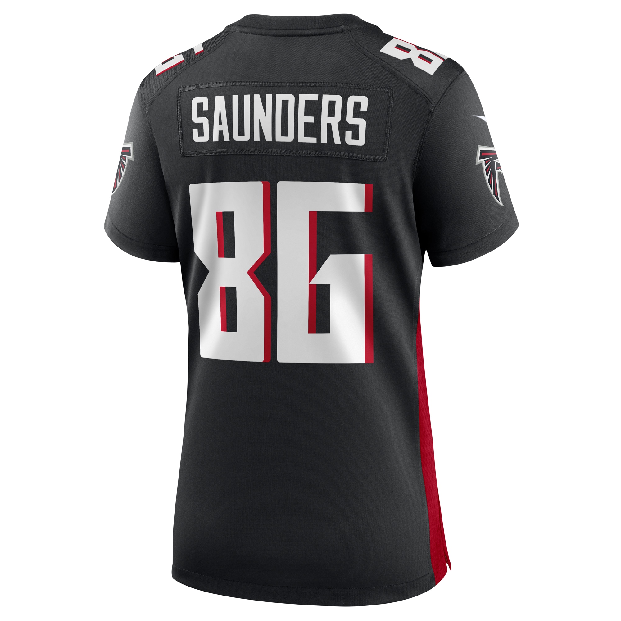 Atlanta Falcons CJ Saunders Black Team Game NFL Jersey Women's