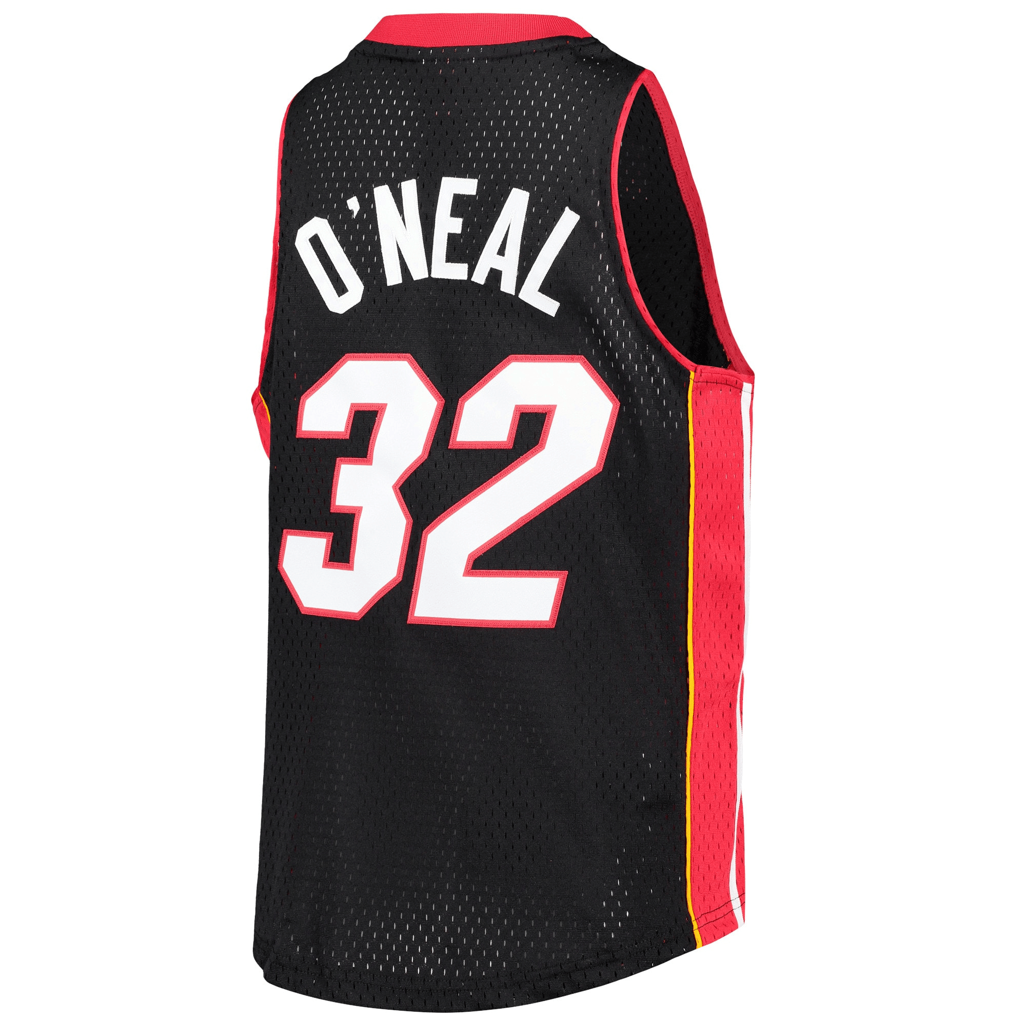 Shaquille O'Neal Miami Heat Mitchell Ness Big Tall Hardwood Classics Swingman Black NBA Jersey Men's