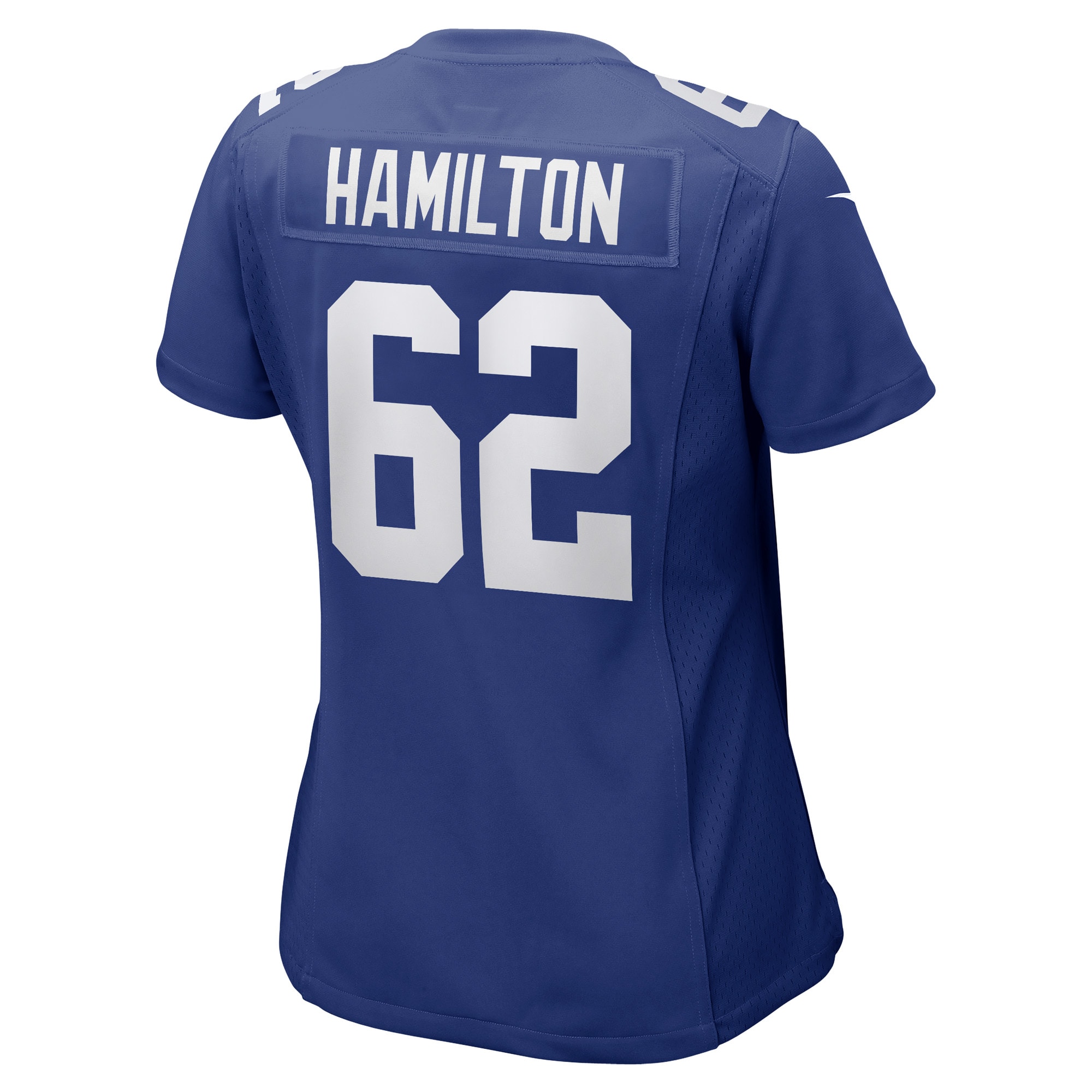 New York Giants Devery Hamilton Royal Game Player NFL Jersey Women's