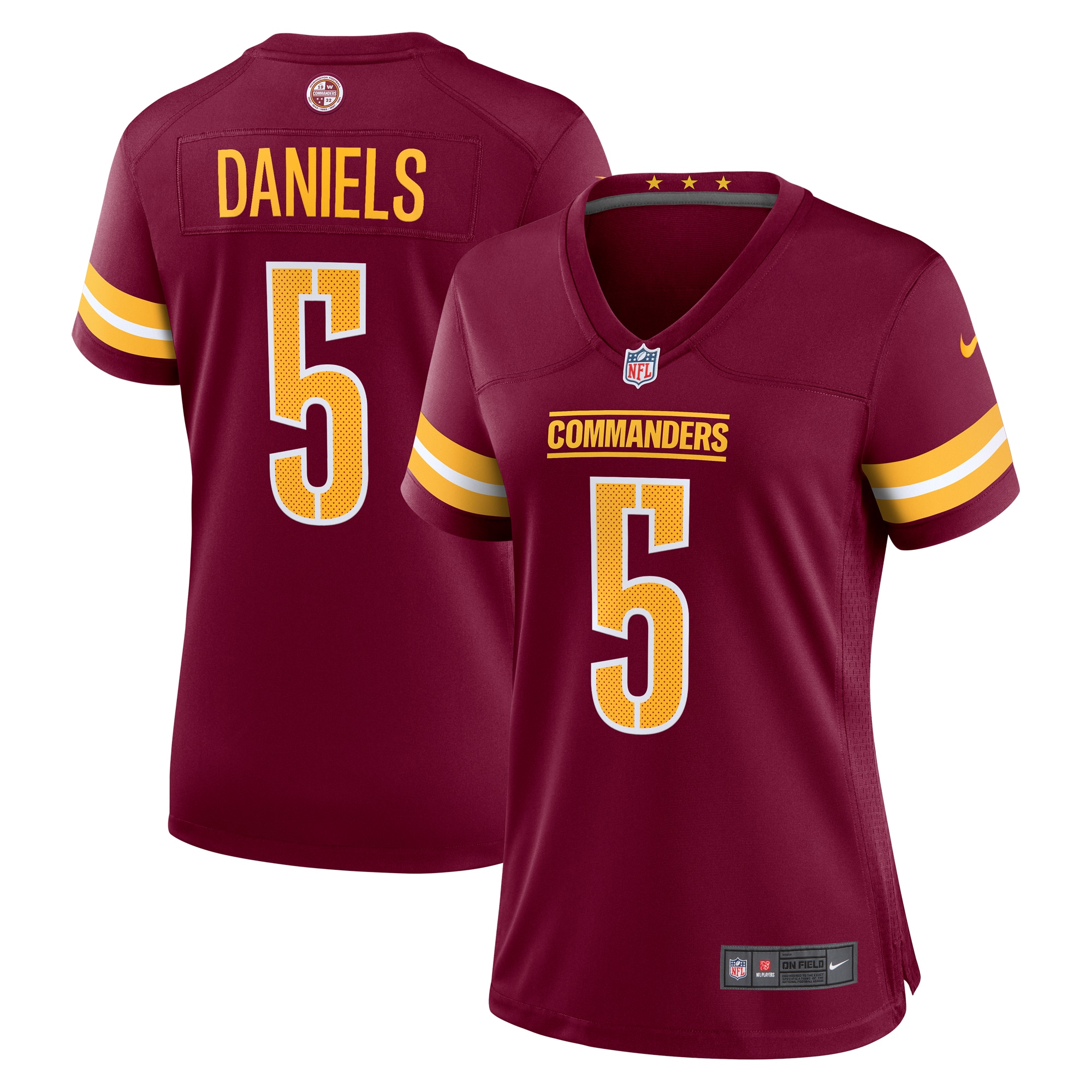 Washington Commanders Jayden Daniels Burgundy Player Game NFL Jersey Women's