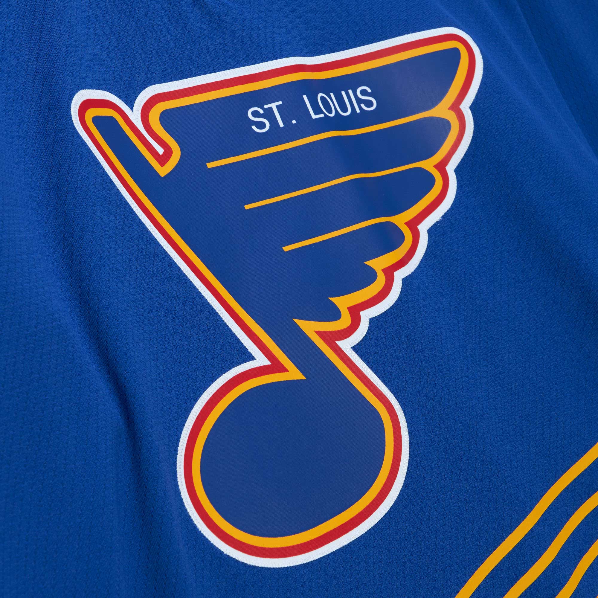 St. Louis Blues Brett Hull Mitchell Ness Blue 1995/96 Blue Line Player NHL Jersey Men's