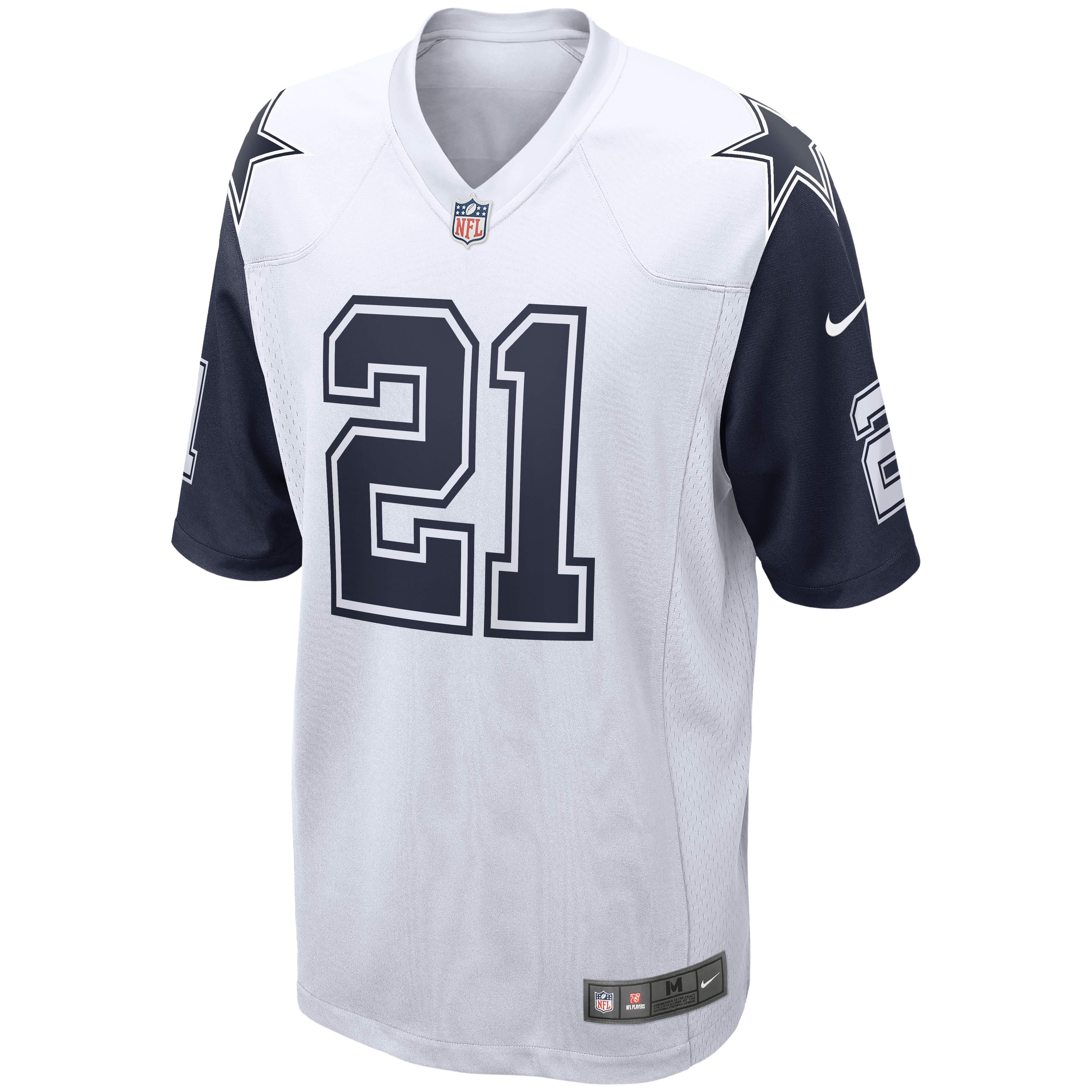 Dallas Cowboys Ezekiel Elliott White Alternate Game NFL Jersey Men's