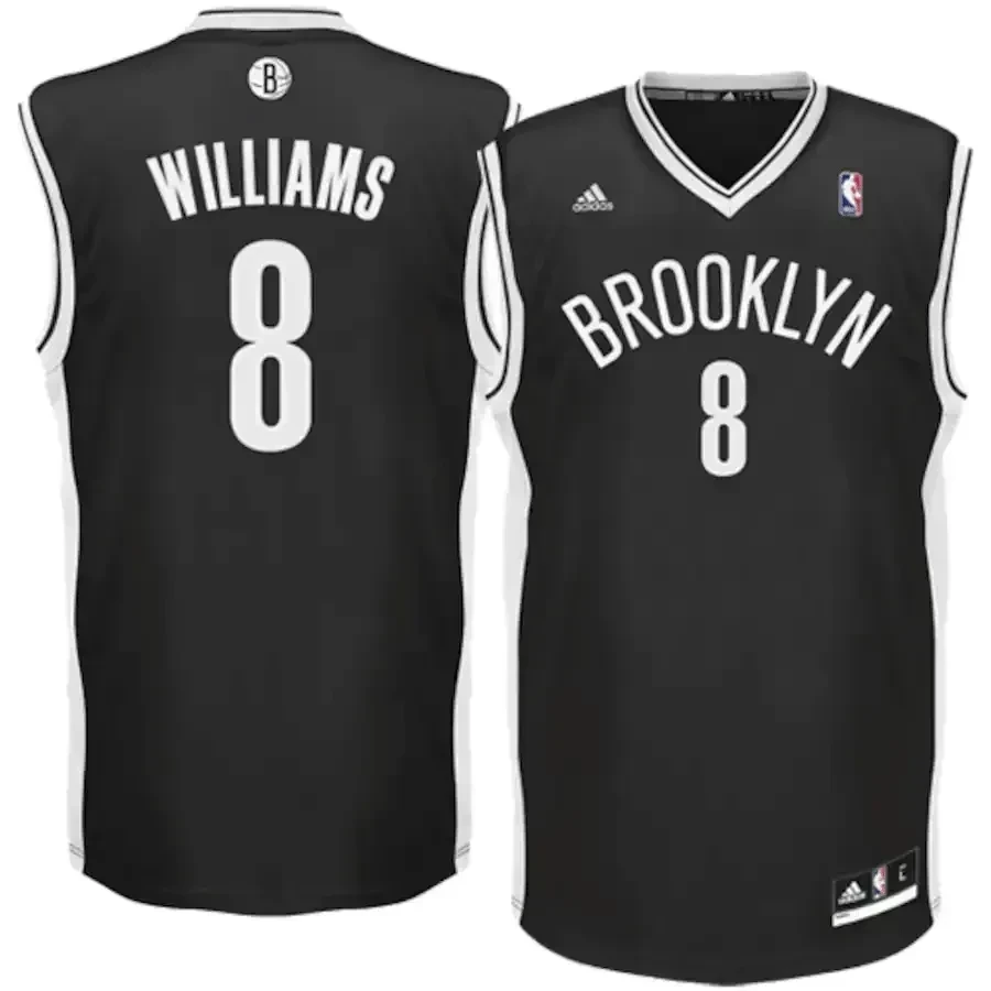 Deron Williams Brooklyn Nets Road Black NBA Jersey Men's