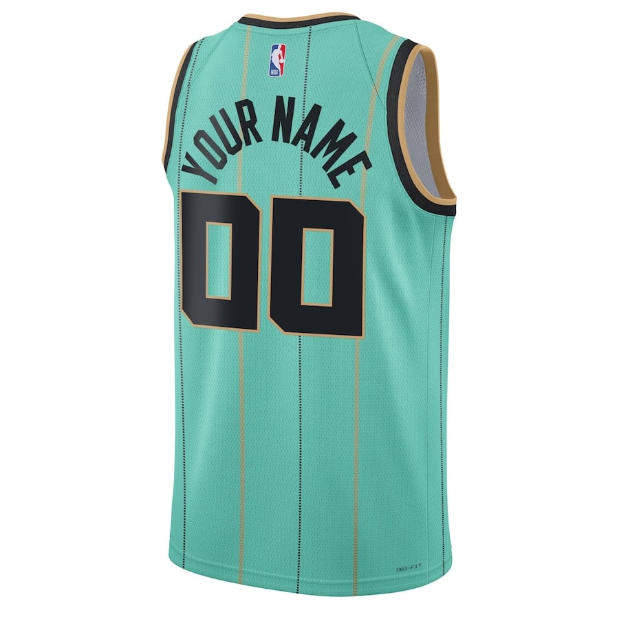 Charlotte Hornets Unisex 2024/25 Custom Swingman City Edition Mint NBA Jersey Unisex