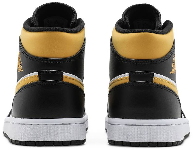 Air Jordan 1 Mid Black University Gold 554724-177