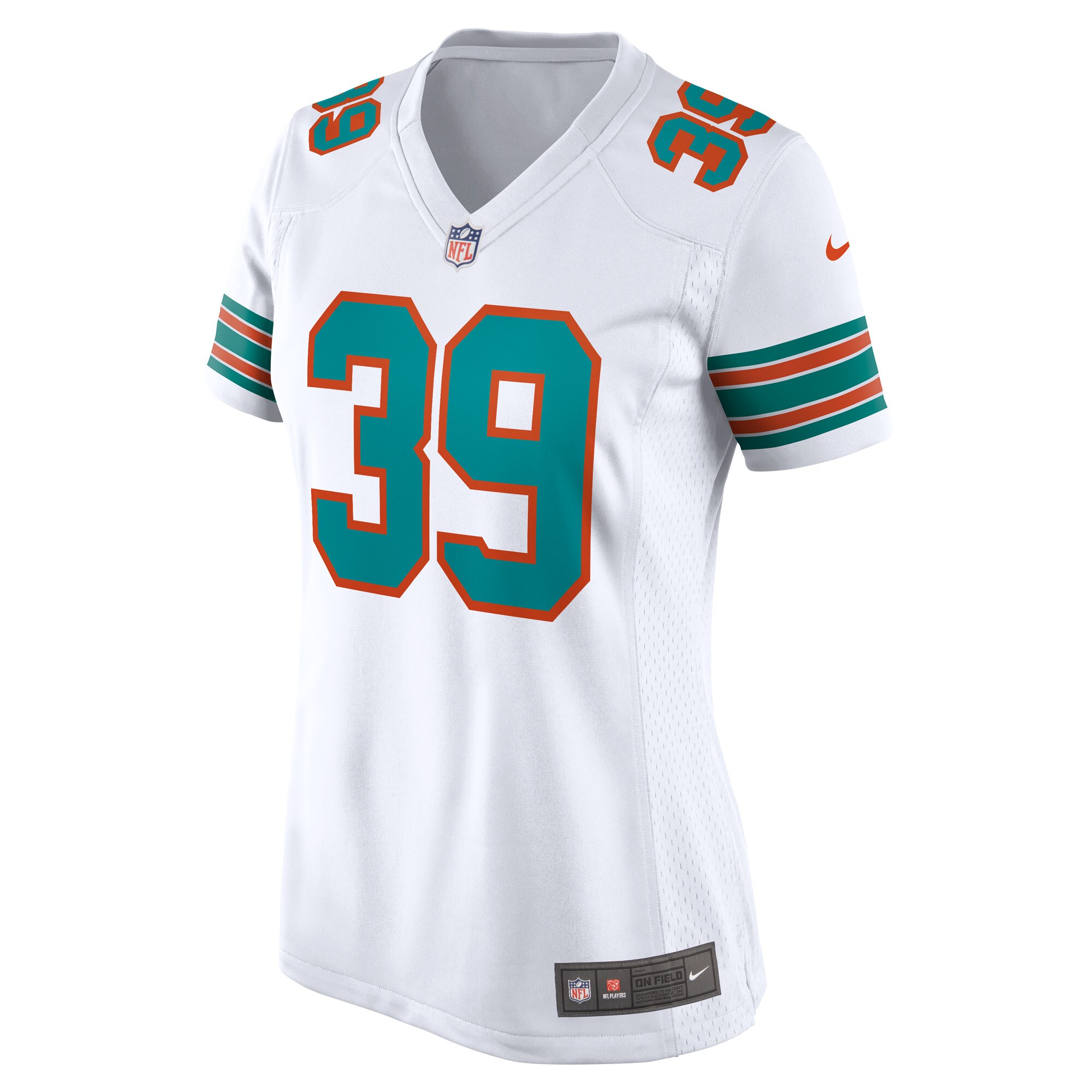 Miami Dolphins Larry Csonka White Retired Player NFL Jersey Women's