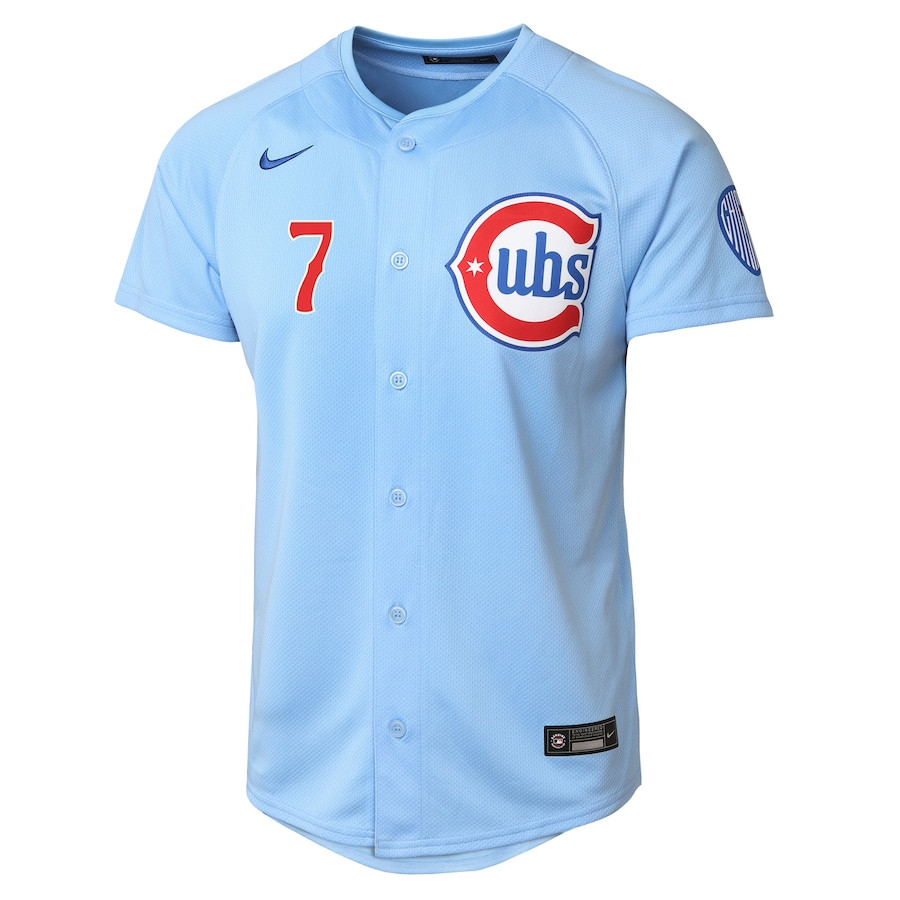 Dansby Swanson 7 Chicago Cubs Limited Alternate 2 Baby Blue MLB Jersey Youth