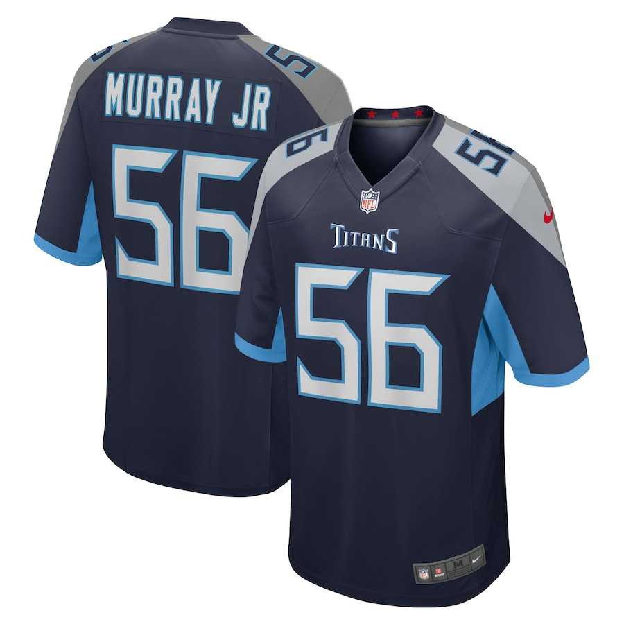 Kenneth Murray Jr. 56 Tennessee Titans Game Navy NFL Jersey Men's