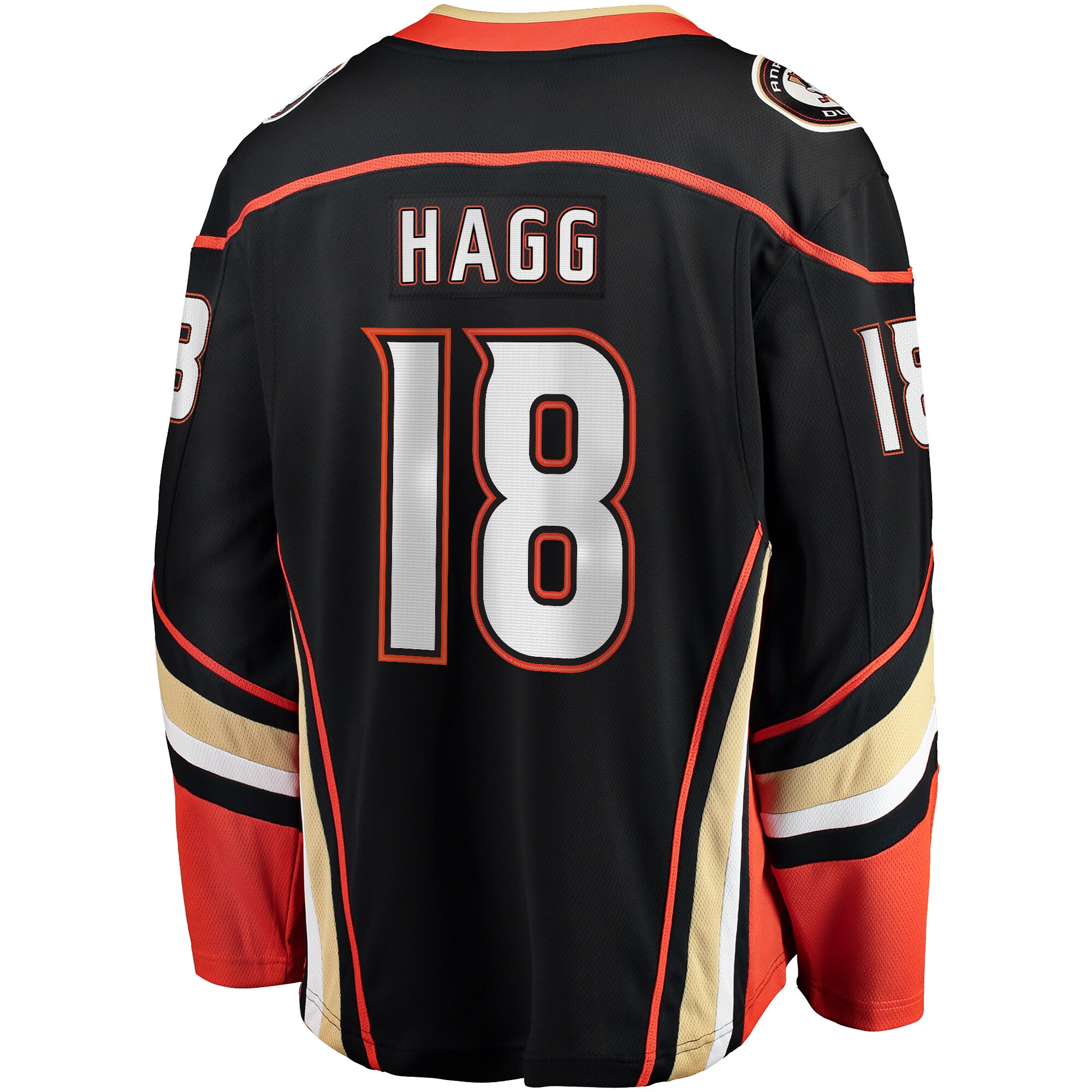 Anaheim Ducks Robert Hagg Black Home Breakaway NHL Jersey Men's