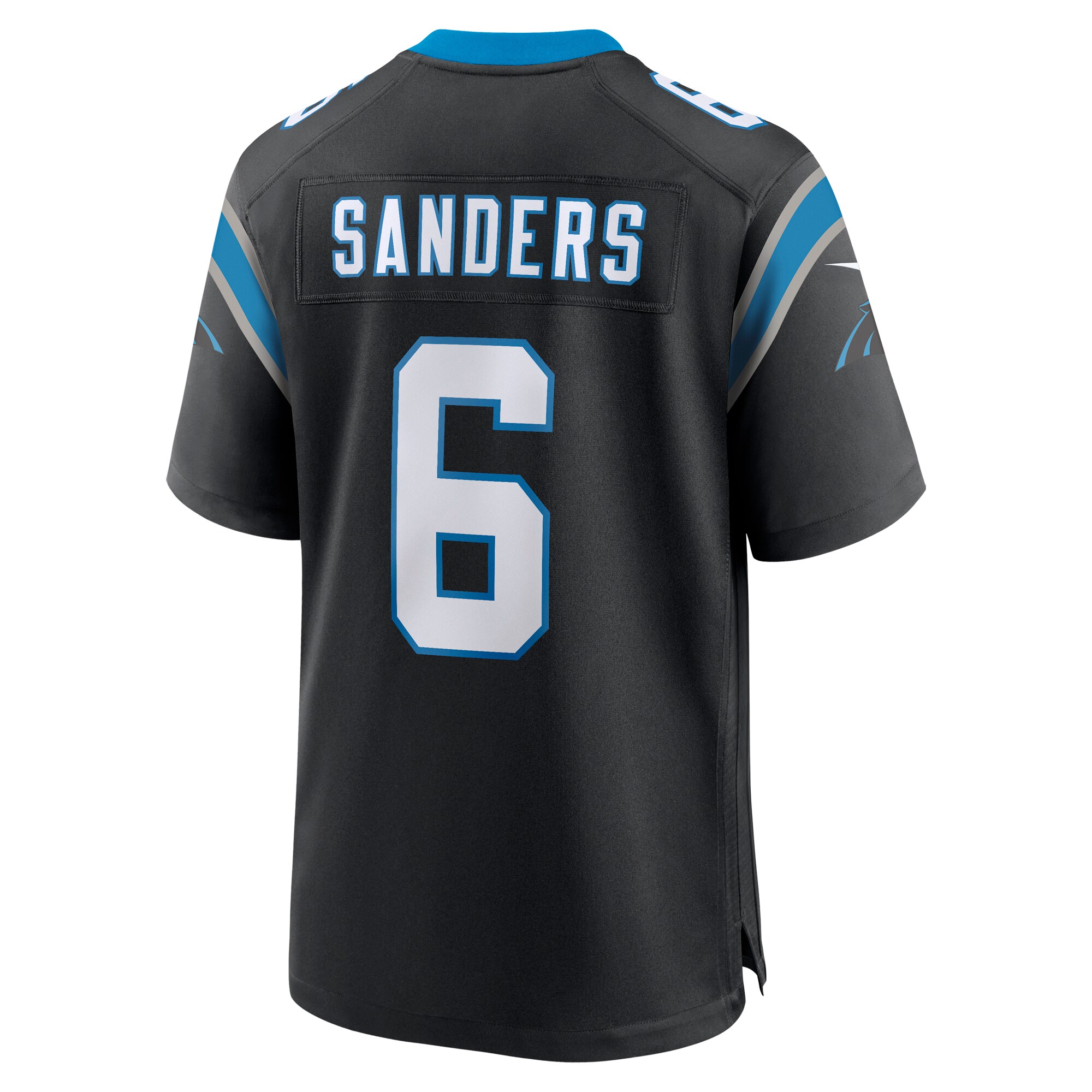 Carolina Panthers Miles Sanders Black Game Player NFL Jersey Men's