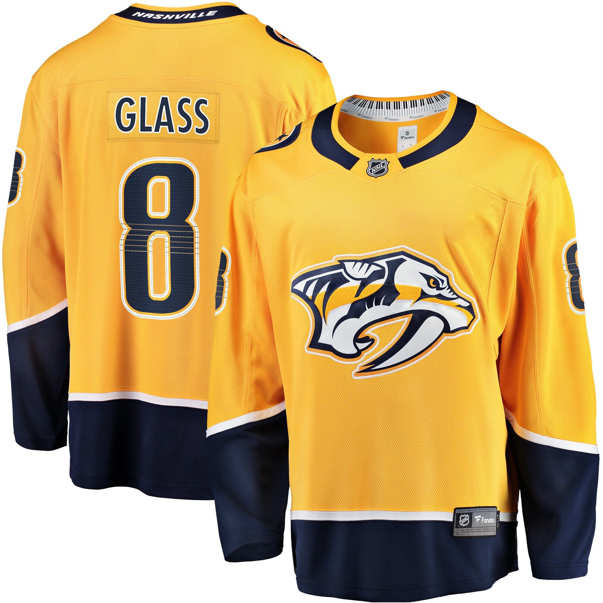 Nashville Predators Cody Glass Gold Home Breakaway Player NHL Jersey Men's