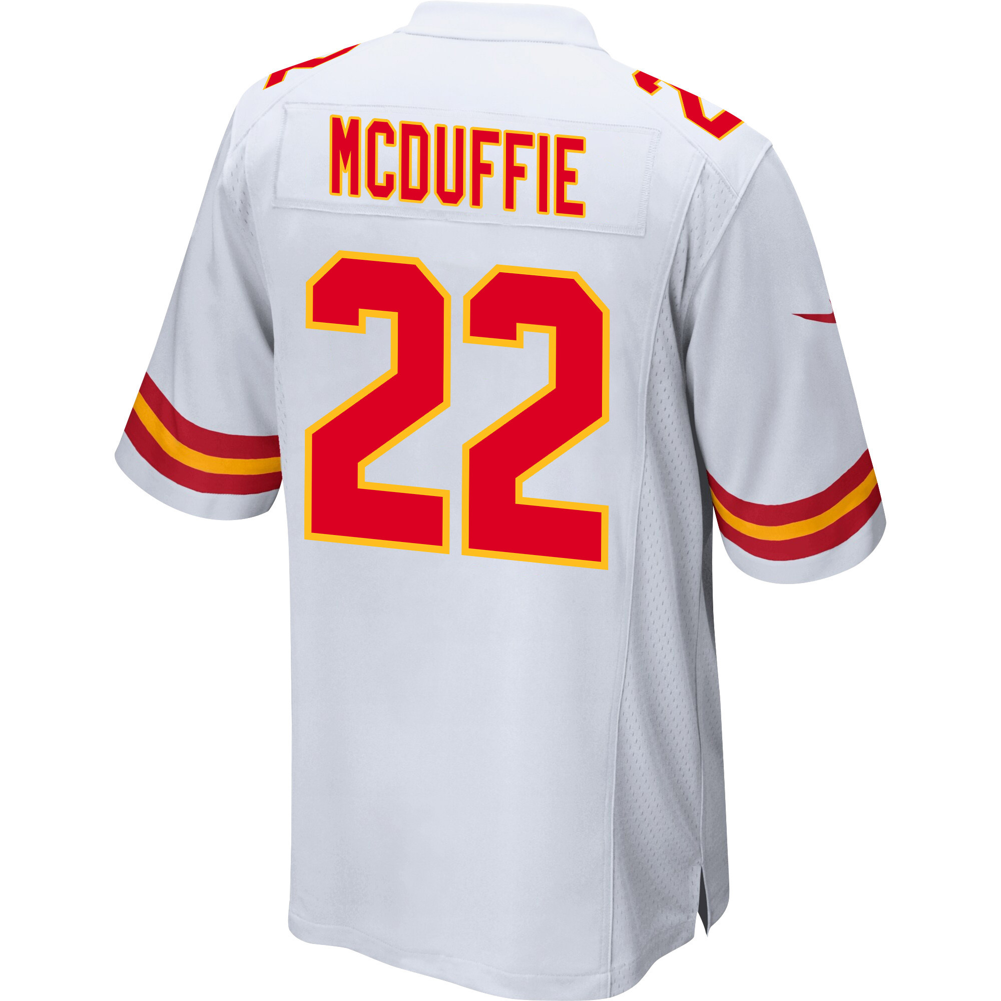 Trent McDuffie 22 Kansas City Chiefs Super Bowl LVIII Champions 4X Game White NFL Jersey Men's