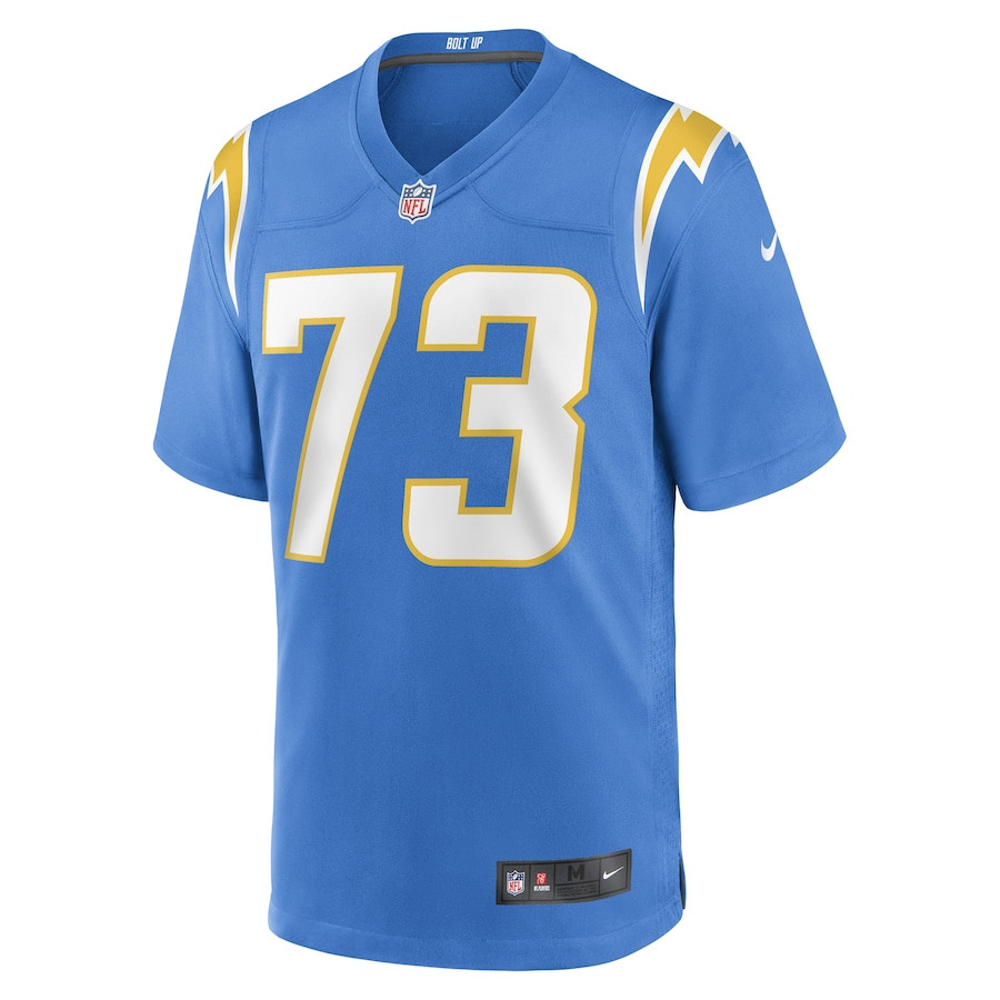 Foster Sarell 73 Los Angeles Chargers Team Game Powder Blue NFL Jersey Men's