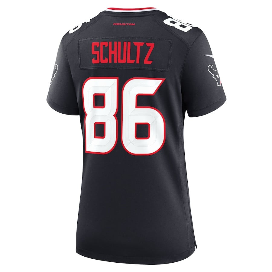 Dalton Schultz 86 Houston Texans Team Game Navy NFL Jersey Women's