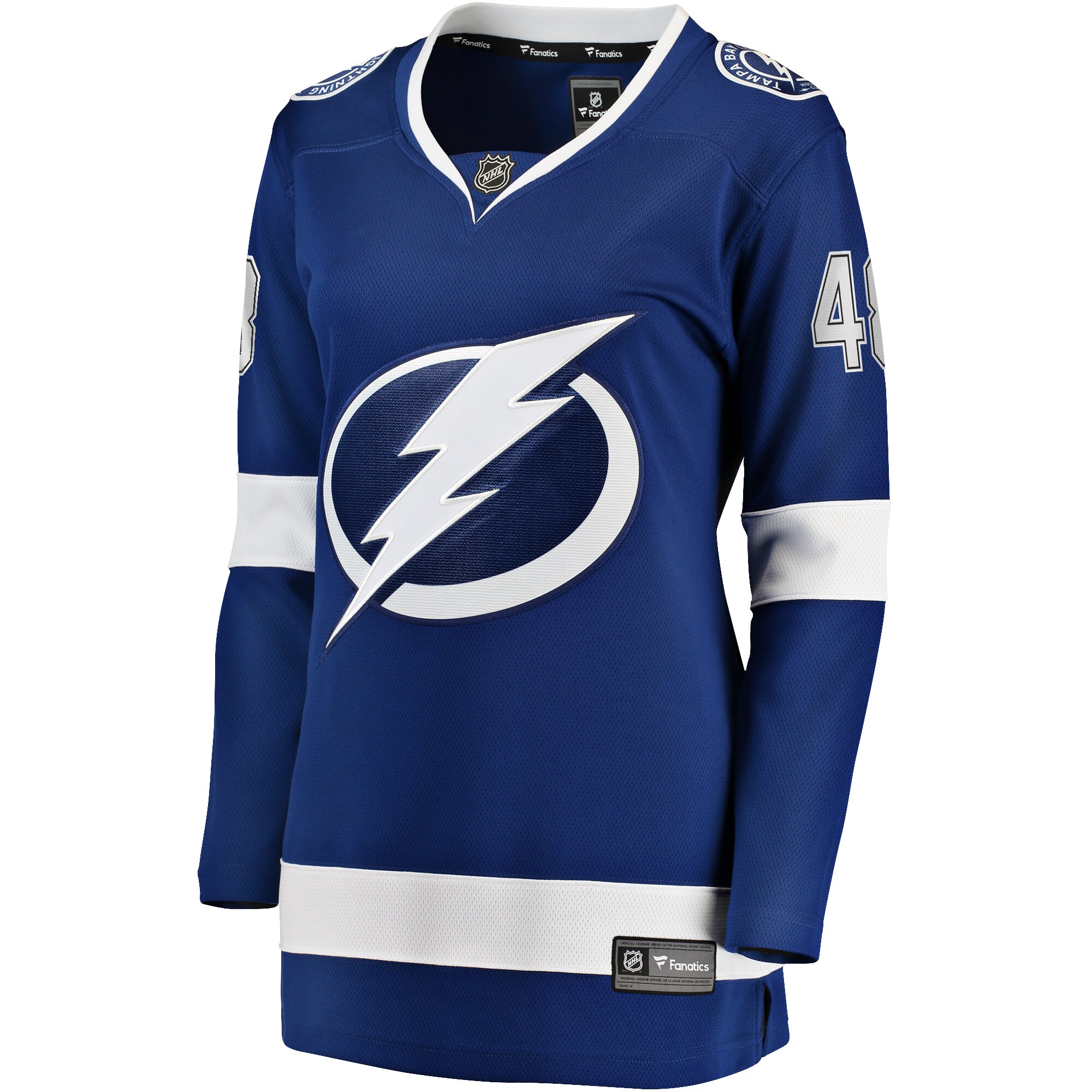 Tampa Bay Lightning Nick Perbix Blue Home Breakaway Player NHL Jersey Women's