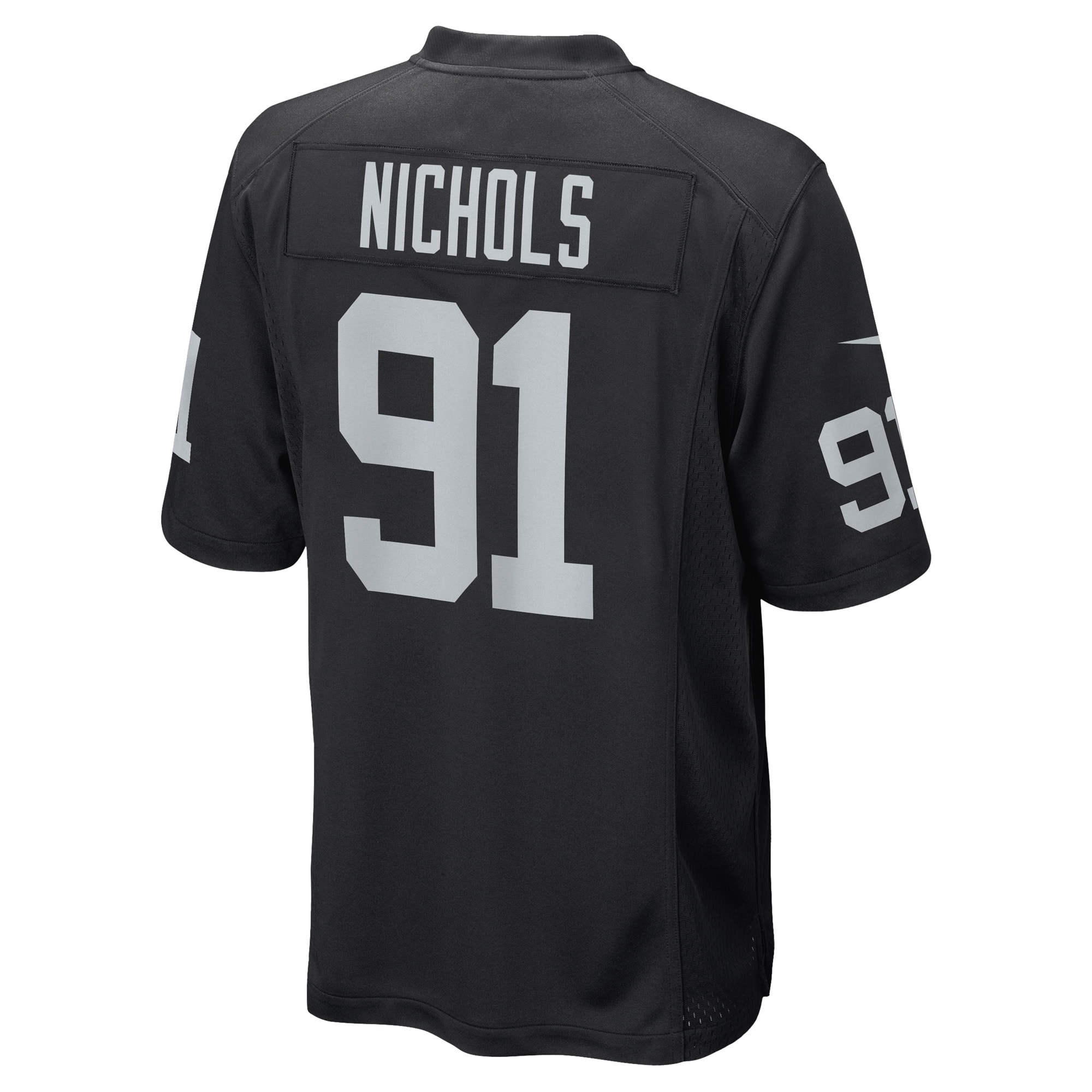 Las Vegas Raiders Bilal Nichols Black Game Player NFL Jersey Men's