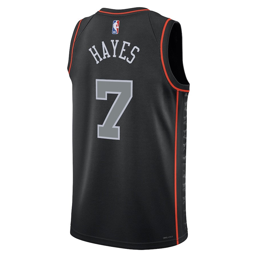 Killian Hayes 7 Detroit Pistons 2023/24 City Edition Swingman Black NBA Jersey Men's