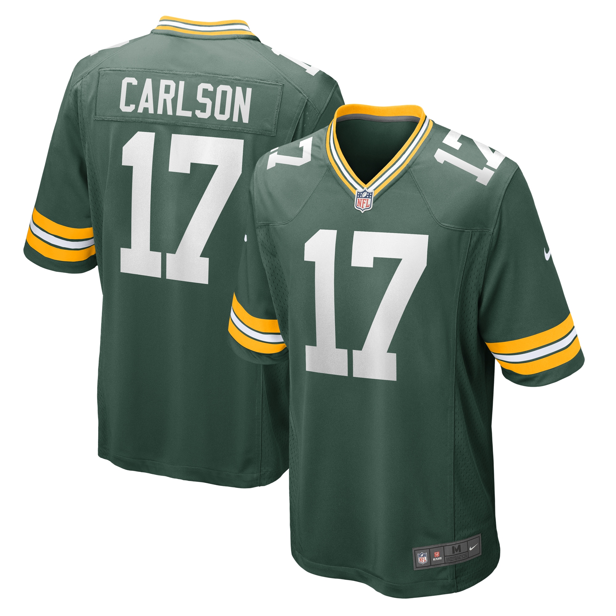 Green Bay Packers Anders Carlson Green Game NFL Jersey Men's