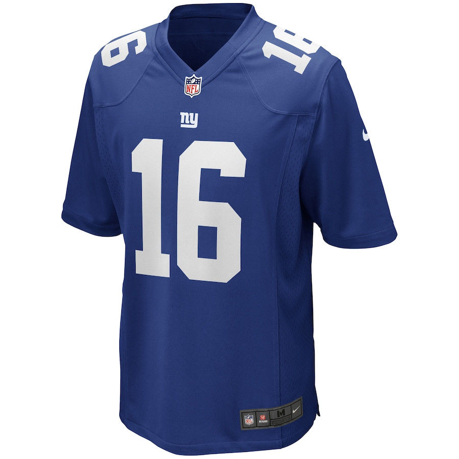 Frank Gifford 16 New York Giants Game Retired Royal NFL Jersey Men's