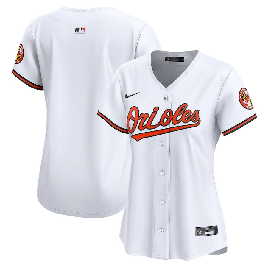 Baltimore Orioles Home Limited White MLB Jersey Women's