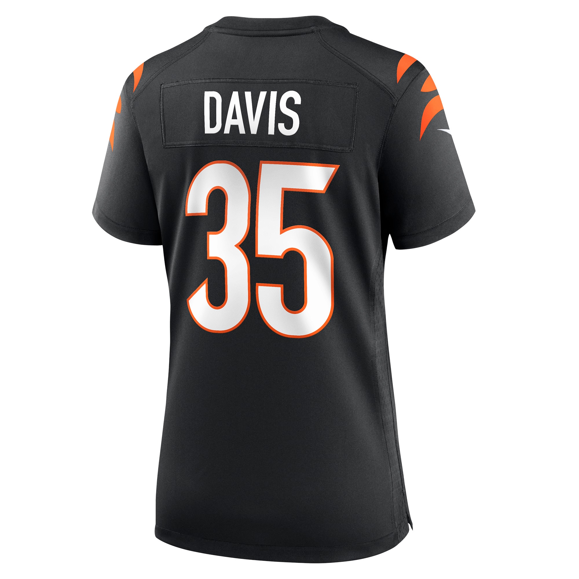 Cincinnati Bengals Jalen Davis Black Game Player NFL Jersey Women's