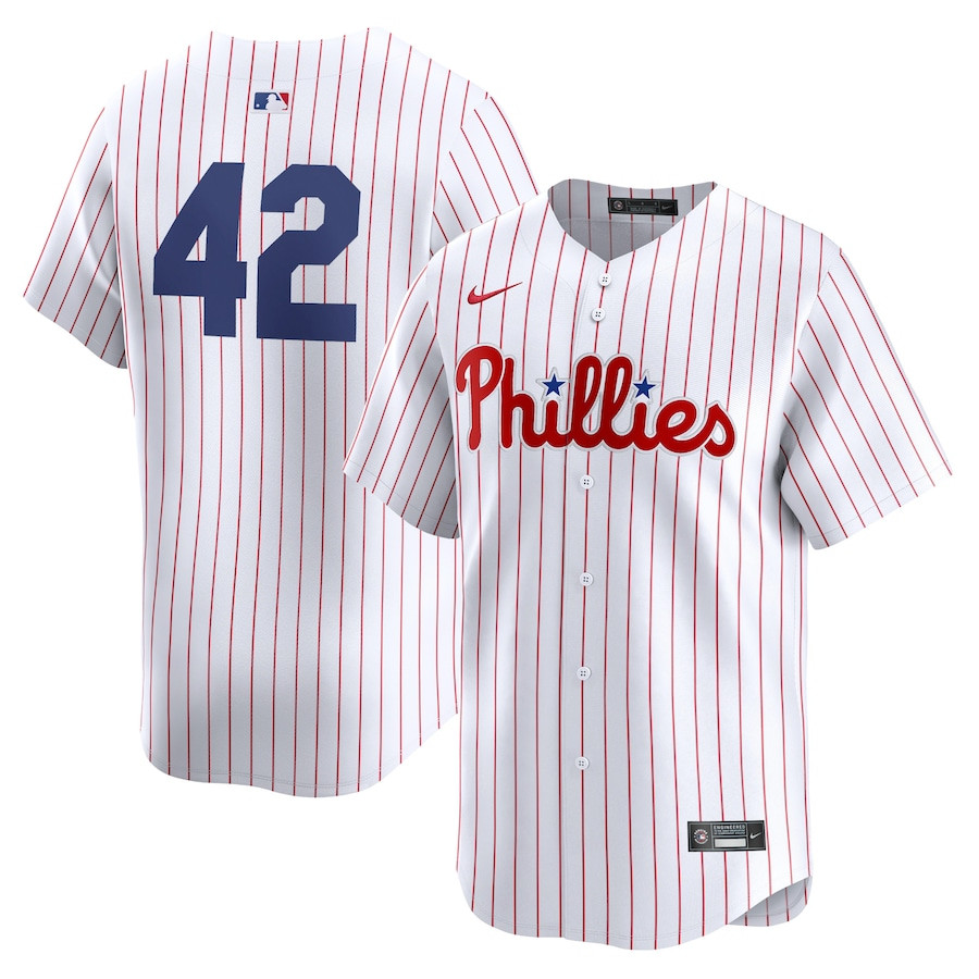 Philadelphia Phillies 2024 Jackie Robinson Day Home Limited White MLB Jersey Men's