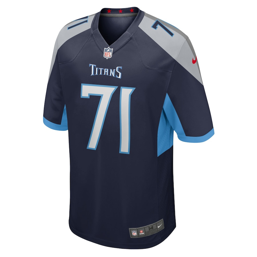 Jaelyn Duncan 71 Tennessee Titans Game Navy NFL Jersey Men's