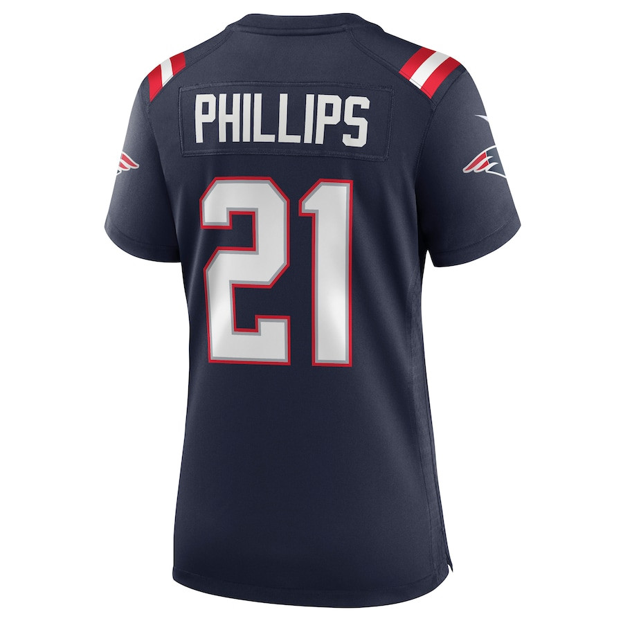 Adrian Phillips 21 New England Patriots Game Navy NFL Jersey Women's