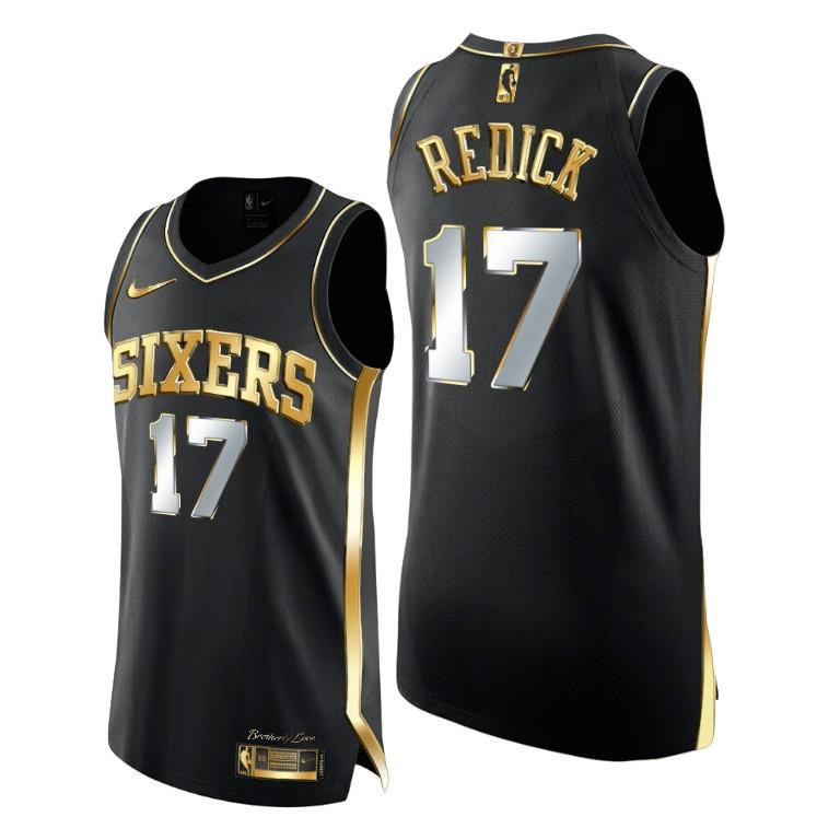 Philadelphia 76ers 17 J.J. Redick Black Retirement 15 seasons Men NBA Jersey Men's