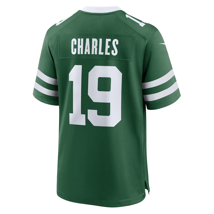 Irvin Charles 19 New York Jets Team Game Legacy Green NFL Jersey Men's