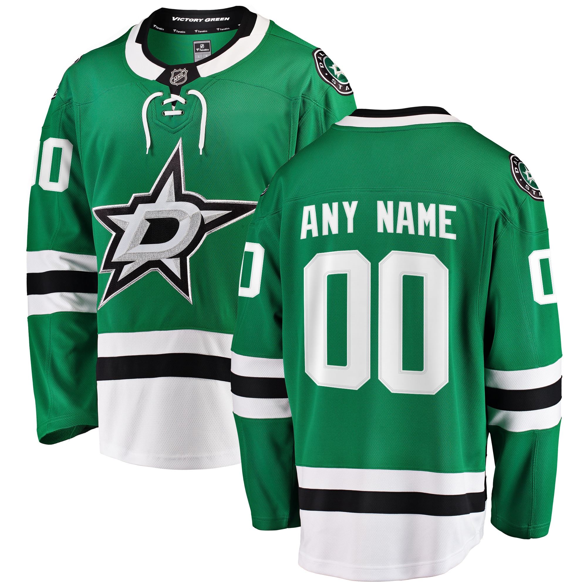 Dallas Stars Green Home Breakaway Custom NHL Jersey Men's